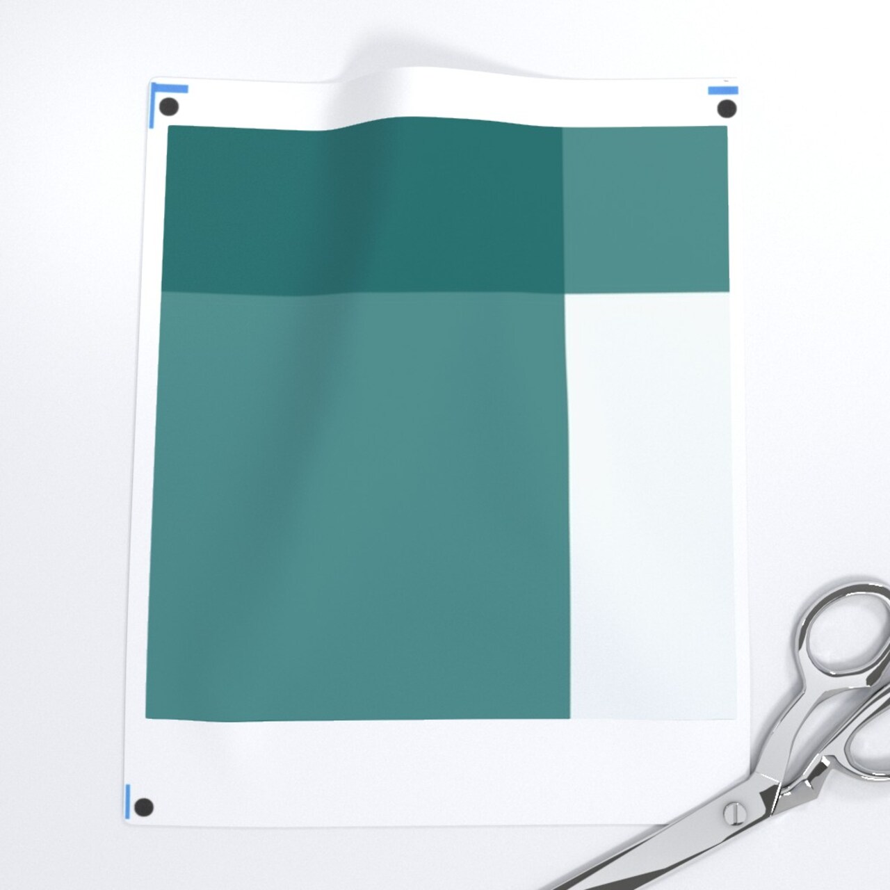 Teal Buffalo Check Large Scale Plaid Rustic Gingham Cabin Custom Printed Fabric by Spoonflower Various Fabrics by the Yard or Fat Quarter